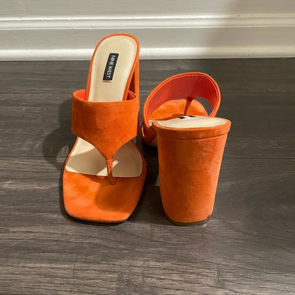 Nine West Gogo Block Heel Slide Sandals - Picture 3 of 4